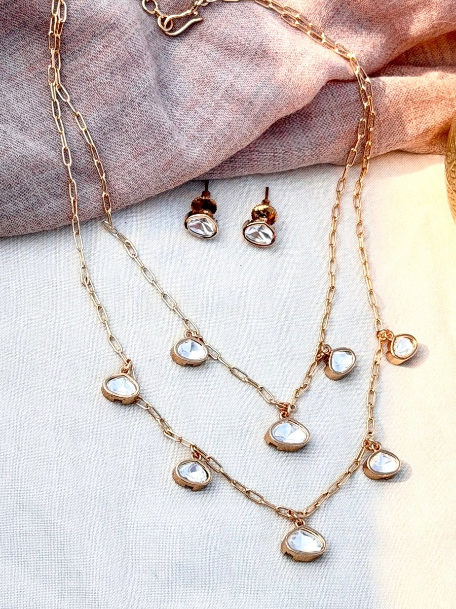 Inaya Layer Necklace Set - Silks & Jewels