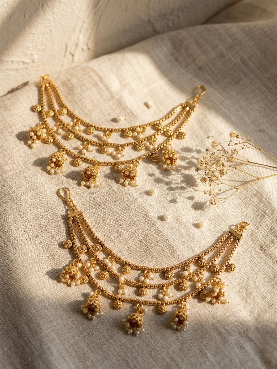 Manjari Earchain - Silks & Jewels