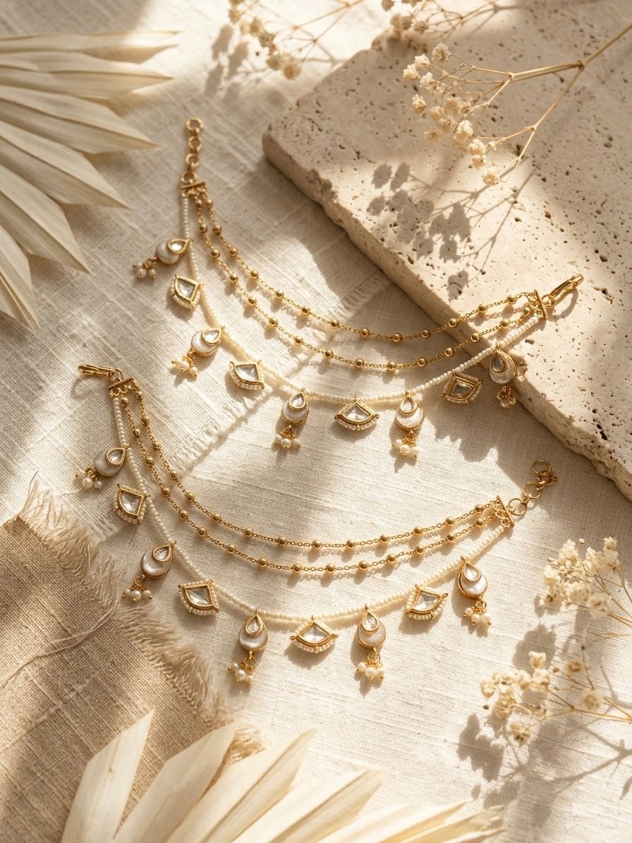 Meena kundan kanauti - Silks & Jewels
