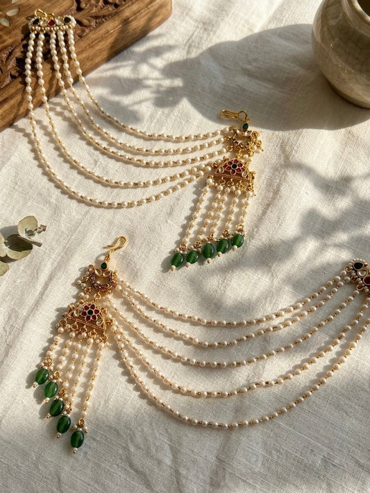 Ananta Jadau kaanchain - Silks & Jewels
