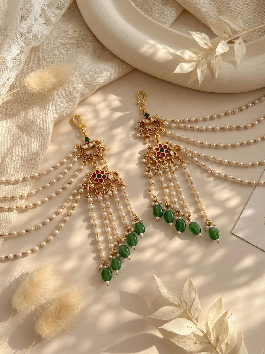 Ananta Jadau kaanchain - Silks & Jewels