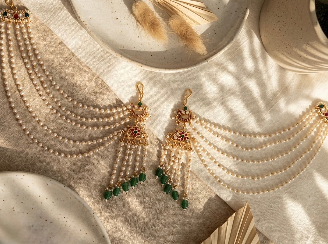 Ananta Jadau kaanchain - Silks & Jewels