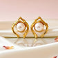 Belle Pearl Curves Earrings - Silks & Jewels