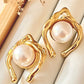 Belle Pearl Curves Earrings - Silks & Jewels