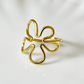 Blossom Loop Open Floral Inspired Gold Ring - Silks & Jewels
