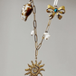 Boho Sun and Shell Gold Plated Pearl Necklace - Silks & Jewels
