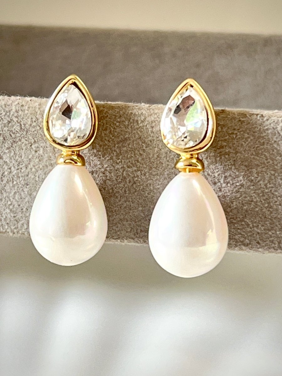 Crystal Muse Pearl Drops - Silks & Jewels