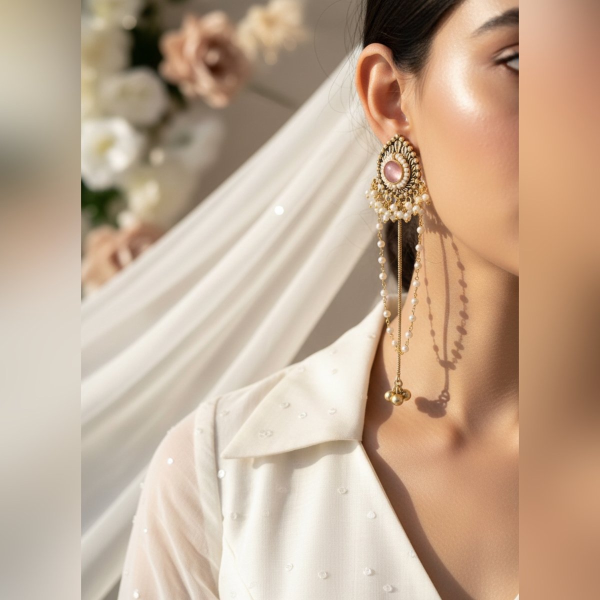 Dejhoor Kashmiri Earring - Silks & Jewels