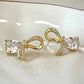 Gleam Bow Studs - Silks & Jewels