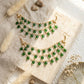 Green beaded kaanchain - Silks & Jewels