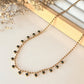 Green Diamonds Drop Necklace - Silks & Jewels