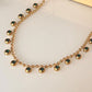 Green Diamonds Drop Necklace - Silks & Jewels