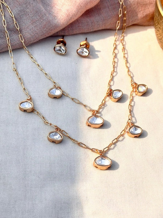Inaya Layer Necklace Set - Silks & Jewels