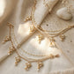 Kundan multilayer kaanchain - Silks & Jewels