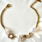 Luna Pearl Charm Bracelet - Silks & Jewels