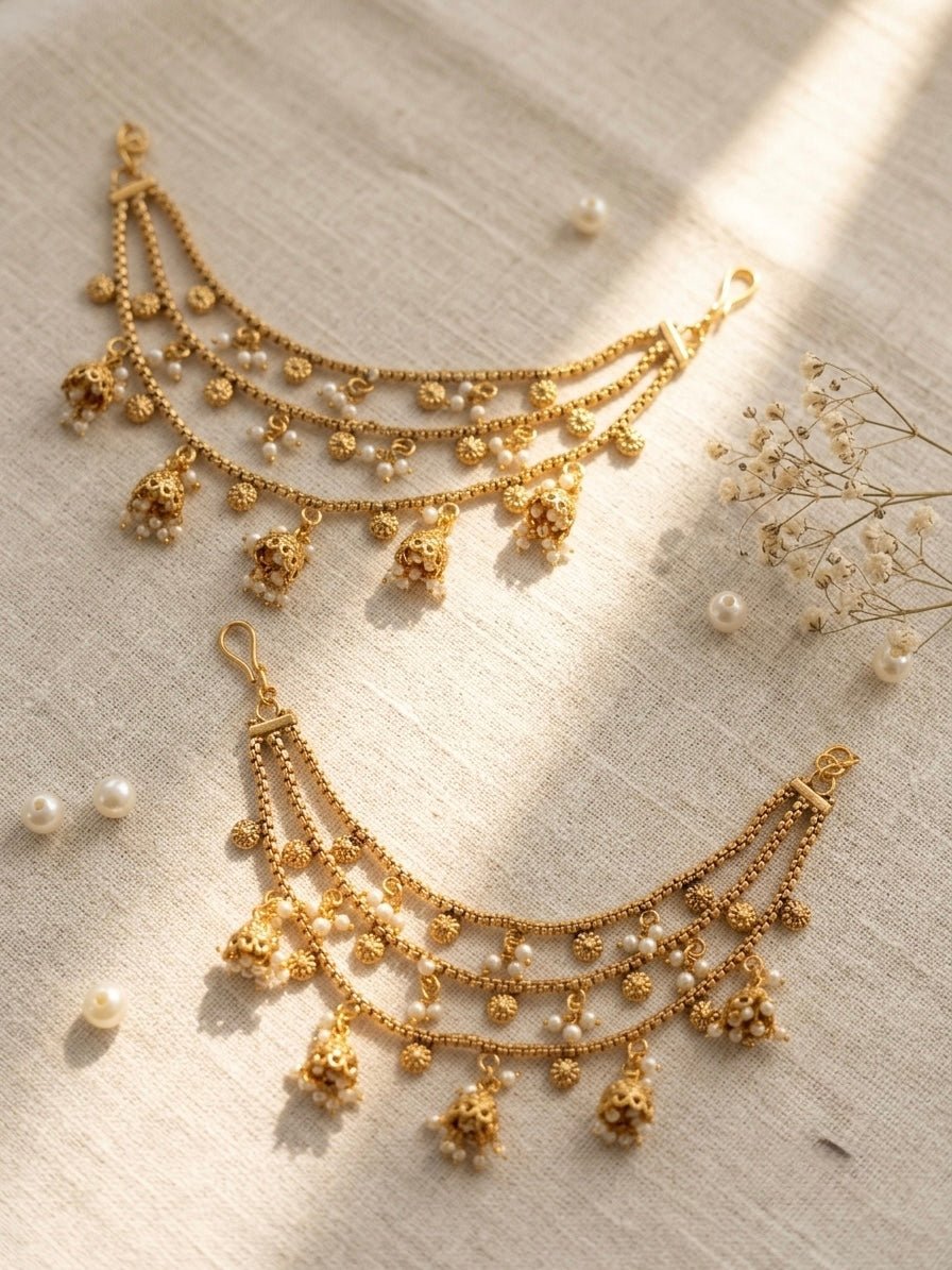 Manjari Earchain - Silks & Jewels
