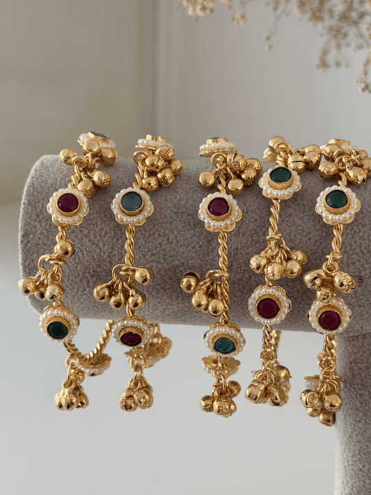 Multicoloured Ghungroo Bangle - Silks & Jewels
