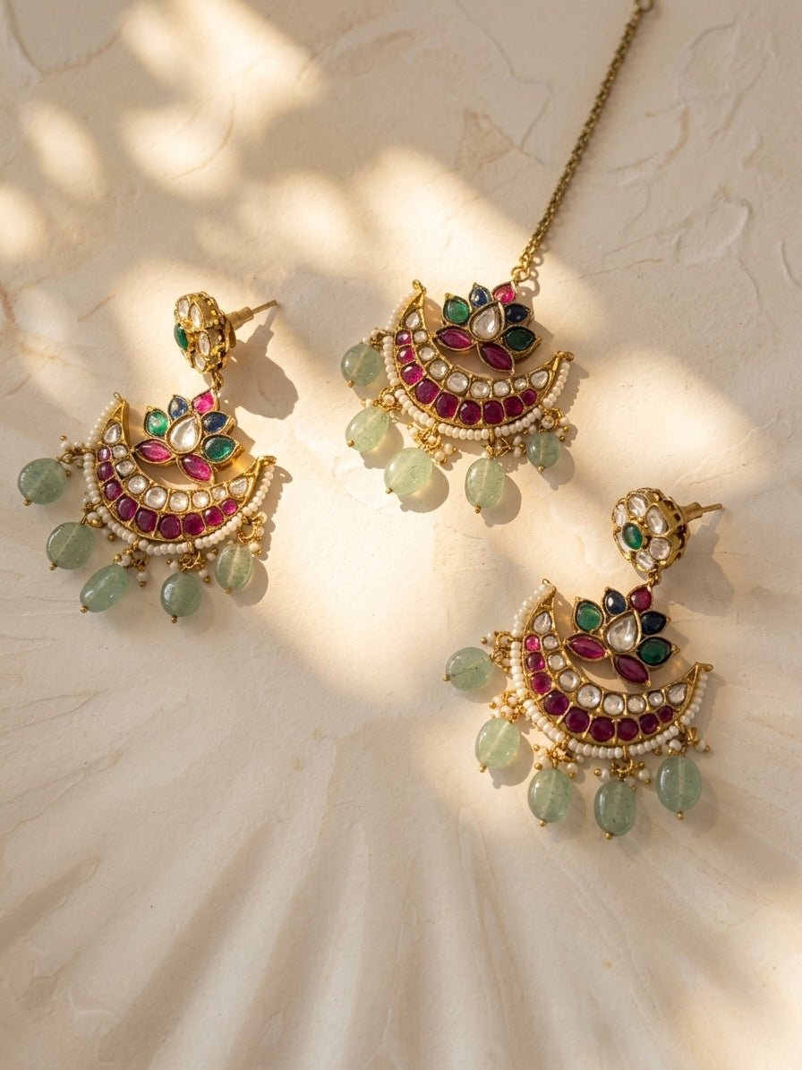 Navratan Chand Haar - Silks & Jewels
