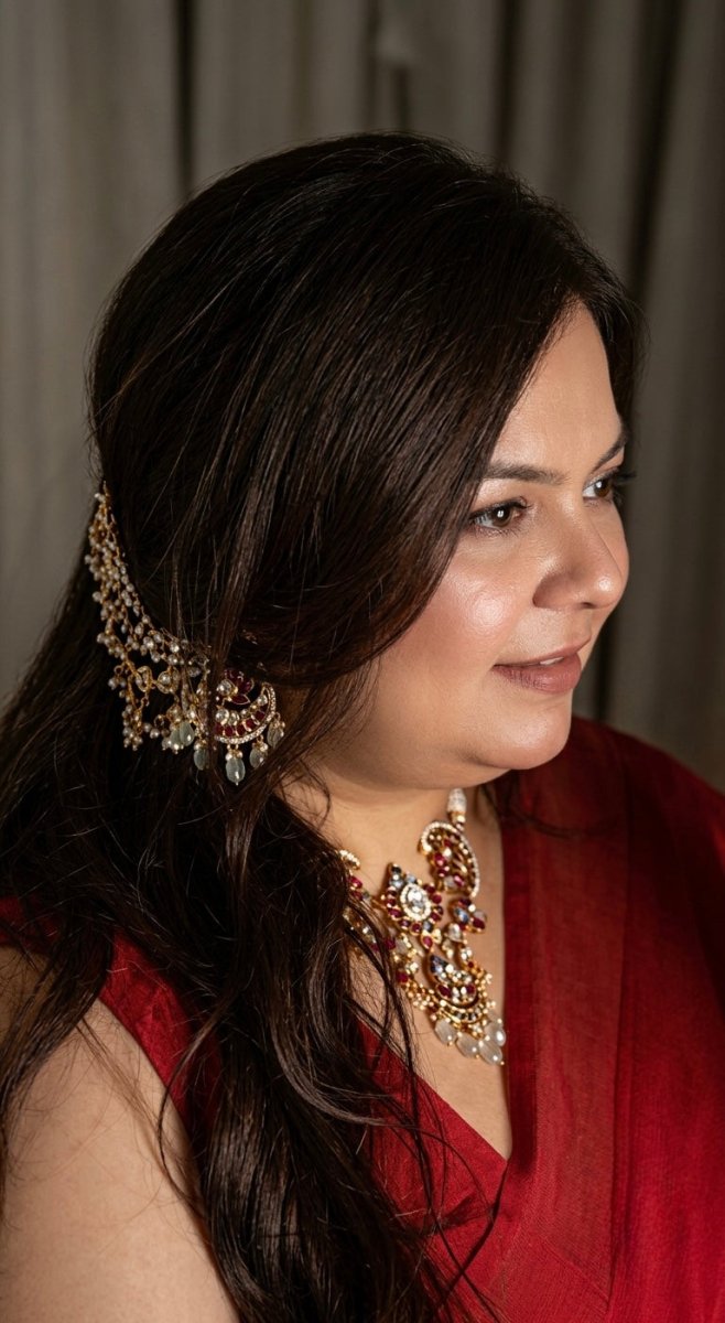 Navratan Chand Haar - Silks & Jewels
