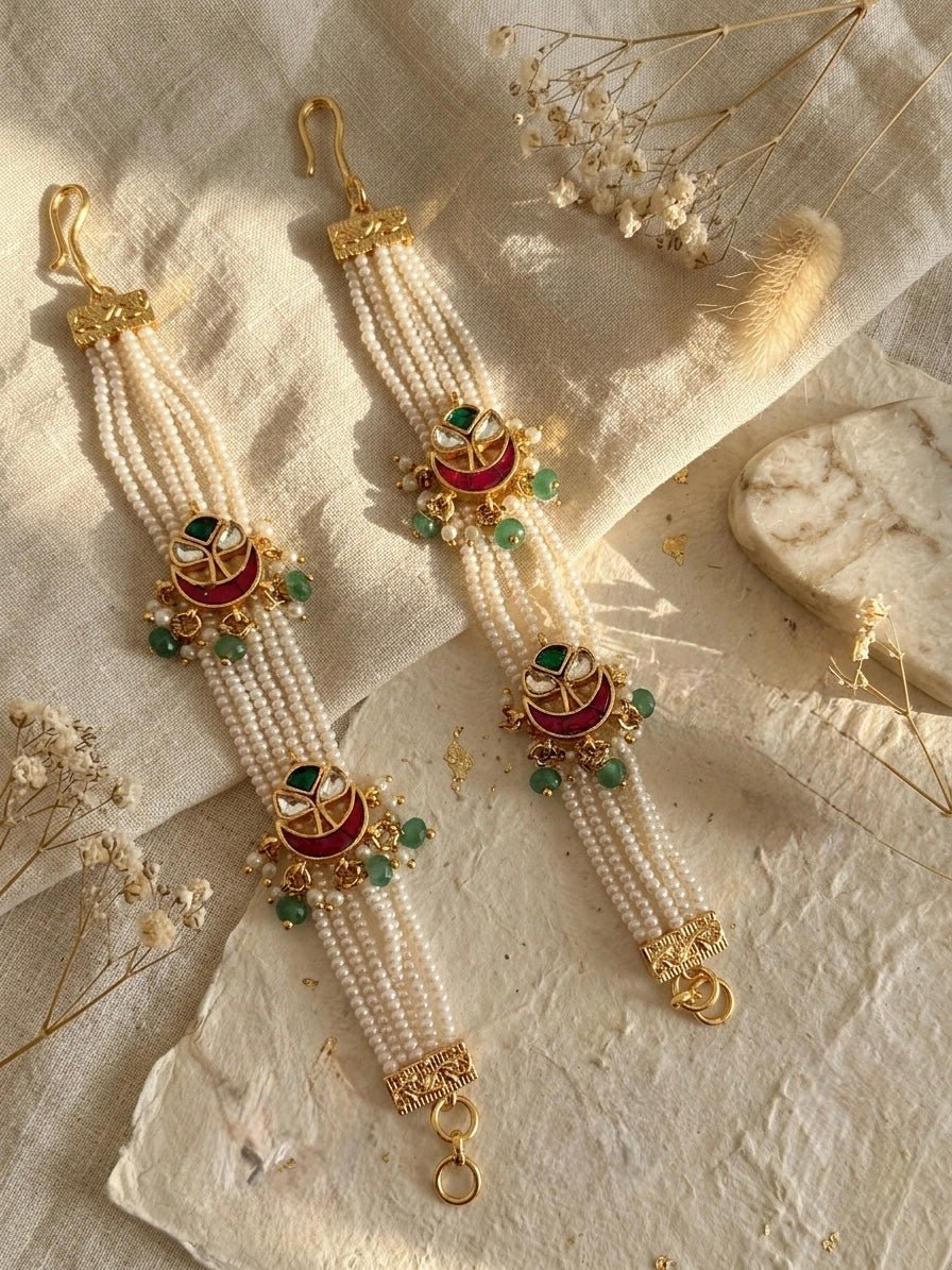 Navya Sahara Ear Chains - Silks & Jewels