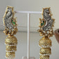 Noorja Peacock Jhumka - Silks & Jewels