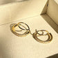 Twilight Curve Double Hoop Zircon Sparkle Earrings - Silks & Jewels