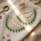 Twinkle green drop kaanchain - Silks & Jewels