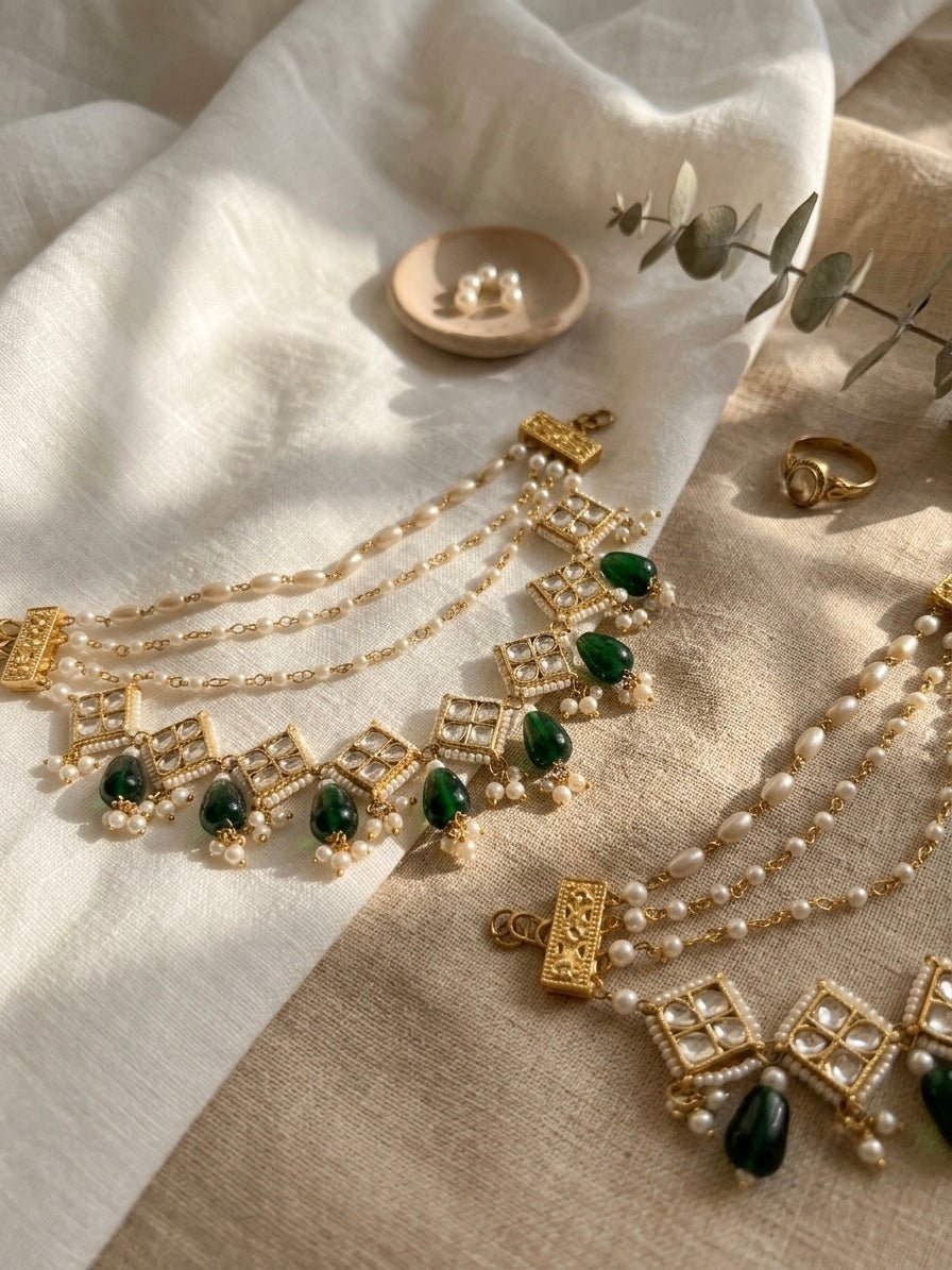 Zohra kundan kaanchain - Silks & Jewels